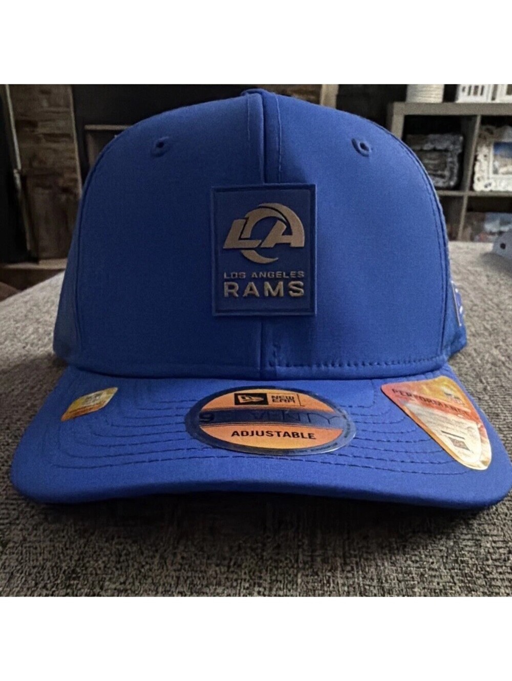 Los Angeles Rams New Era 2025 NFL Sideline 9SEVENTY Performance Trucker Hat